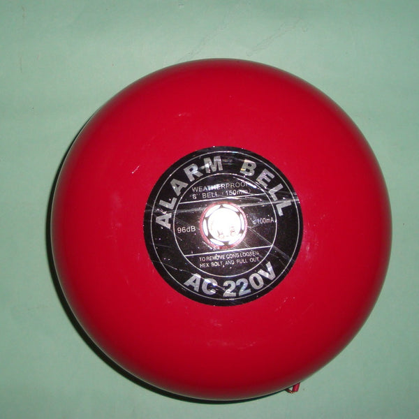 جرس 220 فولت للحريق ومتعدد الاستخدامات 6 " Alarm Bell 220 VAC for fire and Multiple  applications